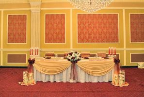 сватбена маса в зала за събития - хотел Елена, Златни пясъци